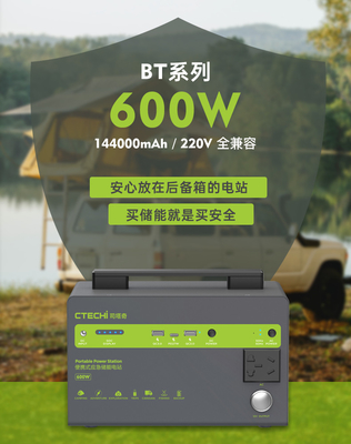 BP600M Zewnętrzny przenośny system magazynowania energii 577Wh 156000mAh akumulator energii