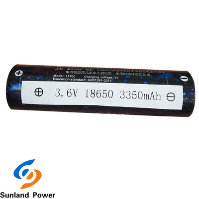 OEM cylindryczny akumulator litowo-jonowy ICR18650 3,6 V 3350 mah z terminalem USB