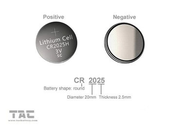 CR2025 3,0 V 160 mA Podstawowa bateria litowo-ogniwowa do światła LED