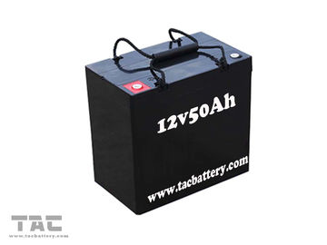 Czarny akumulator samochodowy 12 V 50AH AGM suchy kwasowo-ołowiowy na rower elektryczny ROHS i UL i CE