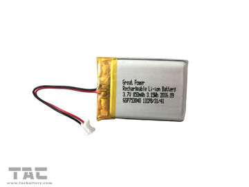 BIS 3.7V Akumulator litowo-polimerowy GSP753040 Akumulator litowy 850mAH do montowanego w pojeździe systemu bezpieczeństwa