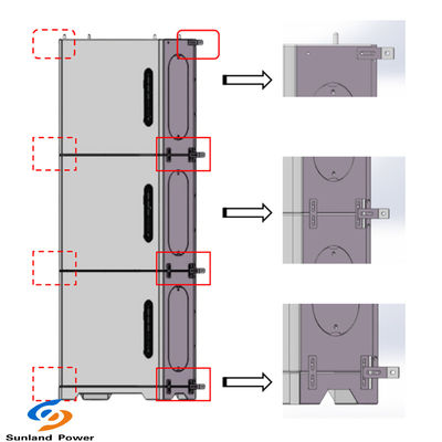LiFePO4 Bateria 48V 100Ah Ładowarka paneli słonecznych 5-15kWh System magazynowania energii dla domu