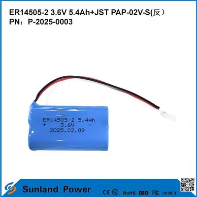 3.6V 5.4AH ER14505-2 Bateria podstawowa Wysokie i stabilne napięcie robocze