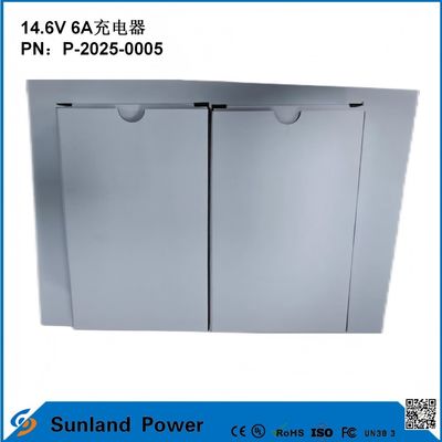 14.6V 6A ładowarka, Kompatybilna z 12,8V/14,4V Litium Iron Phosphate (LiFePO4) Ładowarka akumulatorów, zaprojektowana specjalnie dla narzędzi elektrycznych/elektryczny