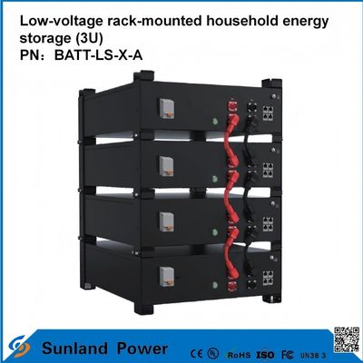 3U niskonapięciowe inteligentne sterowanie domowe magazynowanie energii All-in-One Butler LiFePO4 51.2V 50A 5120Wh16S1P Prismatyczna bateria LFP z powłoką aluminiową 3.2V/100Ah żywotność cyklu 4000 cykli