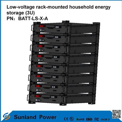 3U niskonapięciowe inteligentne sterowanie domowe magazynowanie energii All-in-One Butler LiFePO4 51.2V 50A 5120Wh16S1P Prismatyczna bateria LFP z powłoką aluminiową 3.2V/100Ah żywotność cyklu 4000 cykli