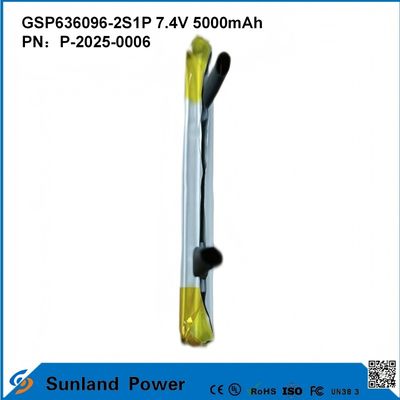 Akumulatory litowo-jonowe GSP636096-2S1P 7.4V I 5000mAh Do banków zasilania Urządzenia elektroniczne zewnętrzne Lampa latarnia oświetlenia Małe urządzenia elektroniczne