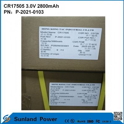 CR17505 3,0V 3000mAh Do inteligentnych instrumentów Sprzęt medyczny Transport i logistyka Inteligentne meble Wysokiej wydajności Stabilny rozładowanie Wydajność napięcie wyjście Długa żywotność