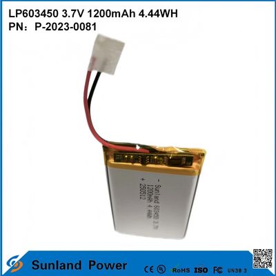 GP603450 Komórka do elektroniki użytkowej i zastosowań medycznych 1200mAh 3.7V UL & UN38.3 Certyfikowana w magazynie i dostosowywalna