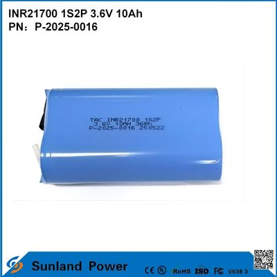 INR21700 1S2P 3.6V 10Ah wysokiej prędkości rozładowania, odpowiedni dla urządzeń o wysokiej mocy!