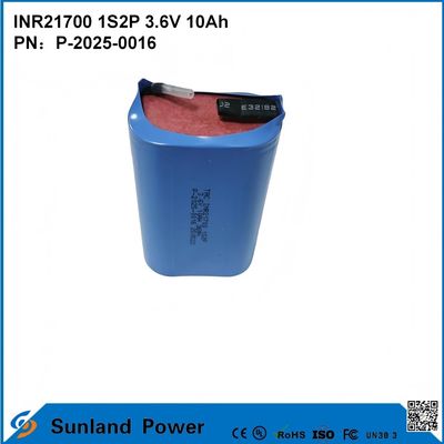 INR21700 1S2P 3.6V 10Ah wysokiej prędkości rozładowania, odpowiedni dla urządzeń o wysokiej mocy!