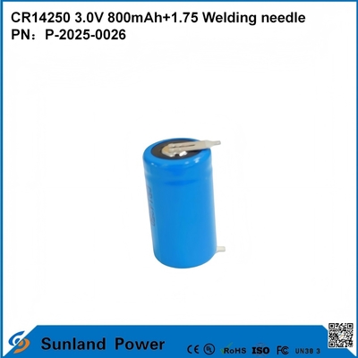 CR14250 3.0V 800mAh + 1.75 Igła spawalnicza może być używana do inteligentnych liczników, wodomierzy, liczników energii elektrycznej, gazomierzy, kopii zapasowych pamięci CMOS, pamięci RTC, zegarów czasu rzeczywistego, bezprzewodowych czujników alarmowych