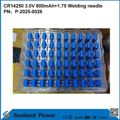 CR14250 3.0V 800mAh + 1.75 Igła spawalnicza może być używana do inteligentnych liczników, wodomierzy, liczników energii elektrycznej, gazomierzy, kopii zapasowych pamięci CMOS, pamięci RTC, zegarów czasu rzeczywistego, bezprzewodowych czujników alarmowych
