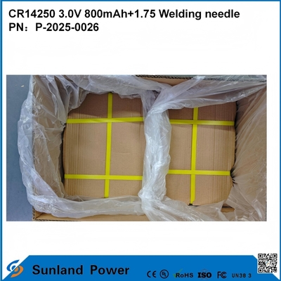 CR14250 3.0V 800mAh + 1.75 Igła spawalnicza może być używana do inteligentnych liczników, wodomierzy, liczników energii elektrycznej, gazomierzy, kopii zapasowych pamięci CMOS, pamięci RTC, zegarów czasu rzeczywistego, bezprzewodowych czujników alarmowych