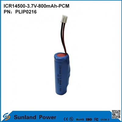 Akumulator ICR14500-3.7V-800mAh-PCM stosowany do oświetlenia LED Produkty cyfrowe Urządzenia domowe inteligentne Urządzenia domowe bezprzewodowe Myszy elektryczne Szczoteczki do zębów Aparaty do golenia