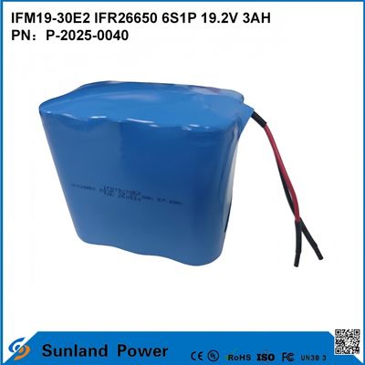 LiFePO₄ IFM19-30E2 IFR26650 6S1P 19.2V 3AH BATERIA używana w systemach magazynowania energii, elektronarzędziach