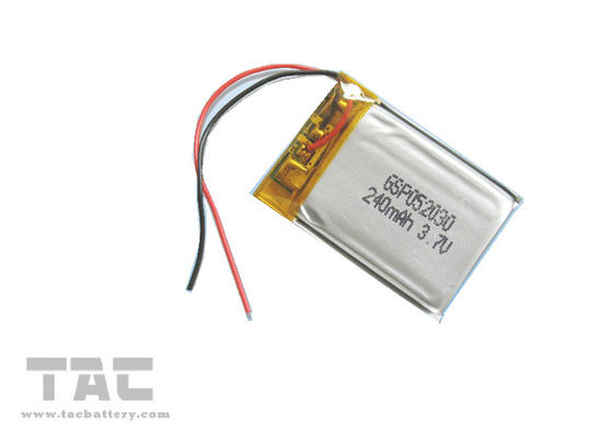Wysoka pojemność LP052030 3.7V 260mAh polimerowe baterie litowo-jonowe do komunikatora