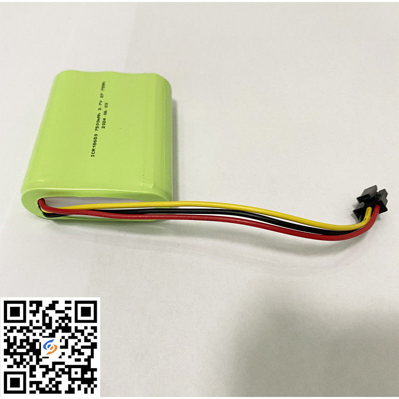 18650 Litium Ion Battery 1S3P 3.7V 7500mAh Li-Ion Battery Packs Pass UL2054 Certificate
