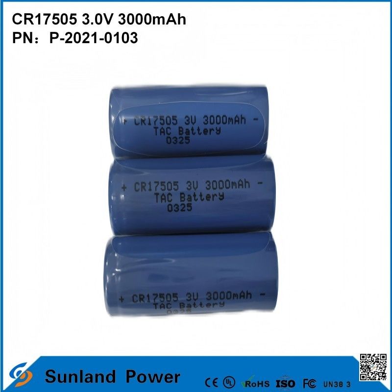 CR17505 3,0V 3000mAh Do inteligentnych instrumentów Sprzęt medyczny Transport i logistyka Inteligentne meble Wysokiej wydajności Stabilny rozładowanie Wydajność napięcie wyjście Długa żywotność
