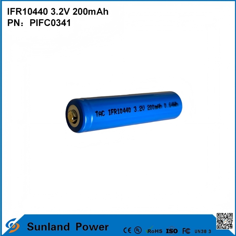 IFR10440 3,2V 200mAh Używane do GPS, słupków drogowych, zabawek, lamp górniczych, lamp solarnych, urządzeń komunikacji bezprzewodowej, elektronarzędzi, sprzętu audiowizualnego, inteligentnych liczników, systemów bezpieczeństwa, oświetlenia awaryjnego