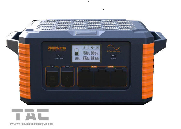 Zewnętrzny przenośny system magazynowania energii Bateria litowa 2000 W 3,7 V