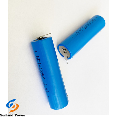 Niebieska bateria LiSOCl2 ER14505S 3,6 V 1,8 Ah Bateria wysokotemperaturowa