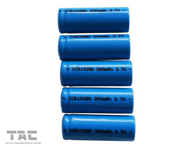 3.7V litowo-jonowa bateria cylindryczna ICR10280 200mAh