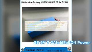 IFR26650 8S2P 25,6 V 7,2 Ah LiFePO4 Zasilanie akumulatorowe